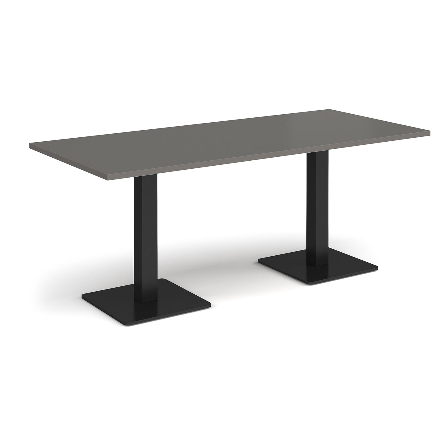 Brescia rectangular dining table with square bases