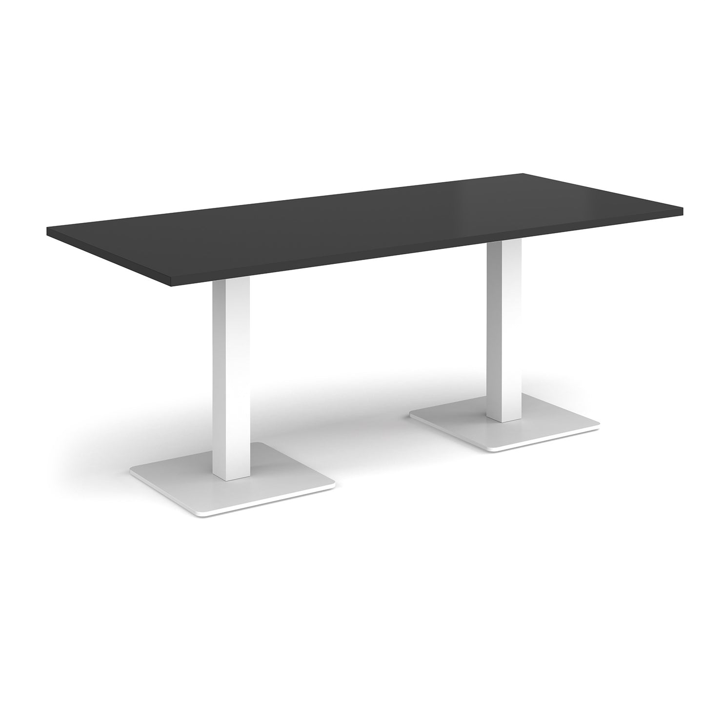 Brescia rectangular dining table with square bases
