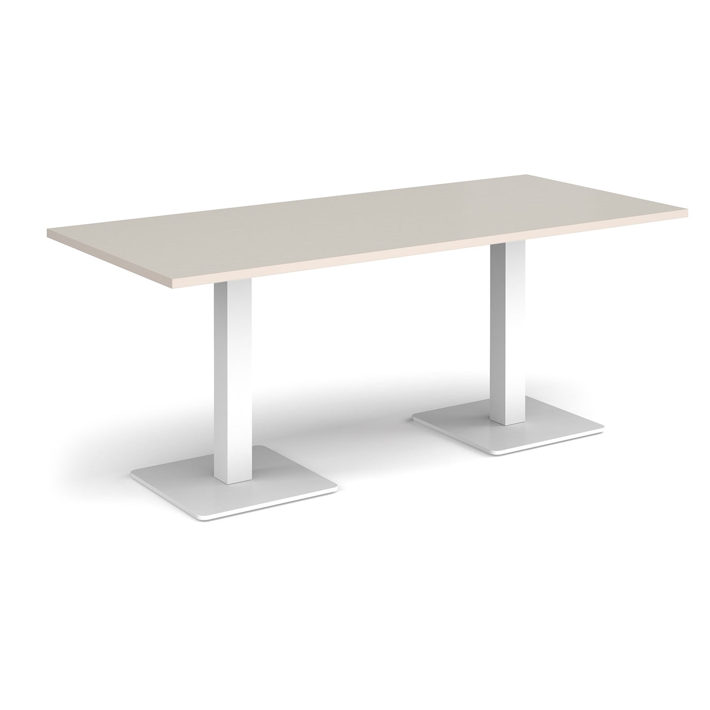 Brescia rectangular dining table with square bases