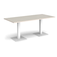 Brescia rectangular dining table with square bases