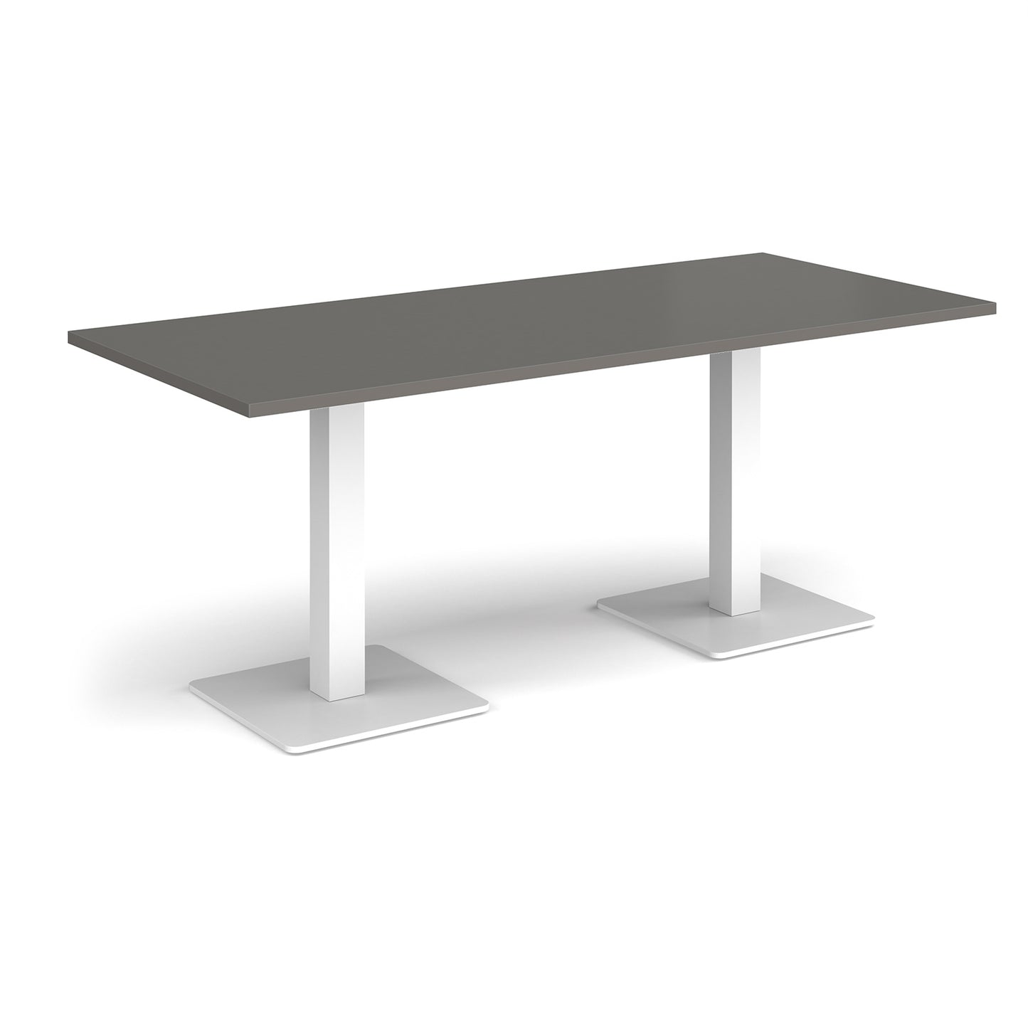 Brescia rectangular dining table with square bases