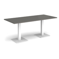 Brescia rectangular dining table with square bases
