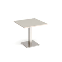 Brescia square dining table with flat square base