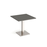 Brescia square dining table with flat square base