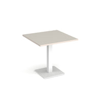 Brescia square dining table with flat square base
