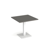 Brescia square dining table with flat square base