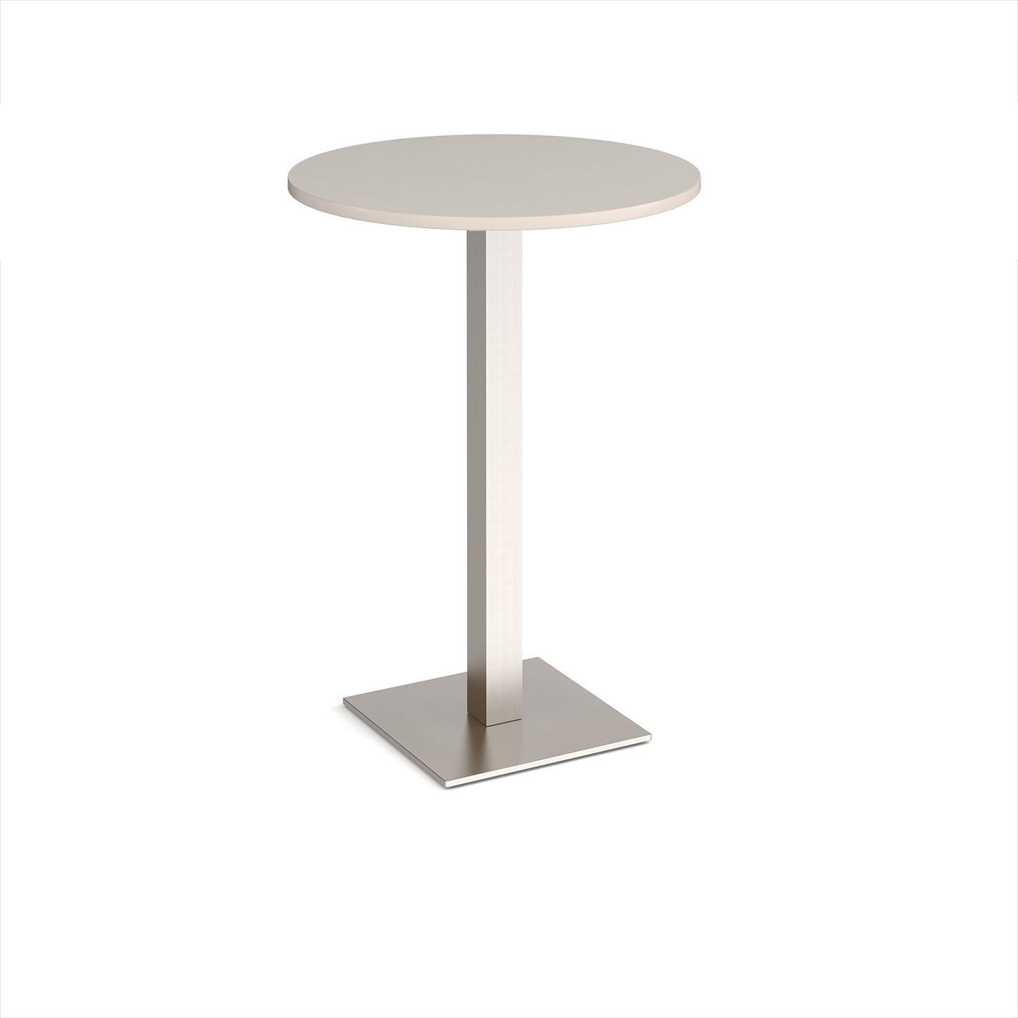 Brescia circular poseur table with flat square base