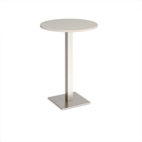 Brescia circular poseur table with flat square base