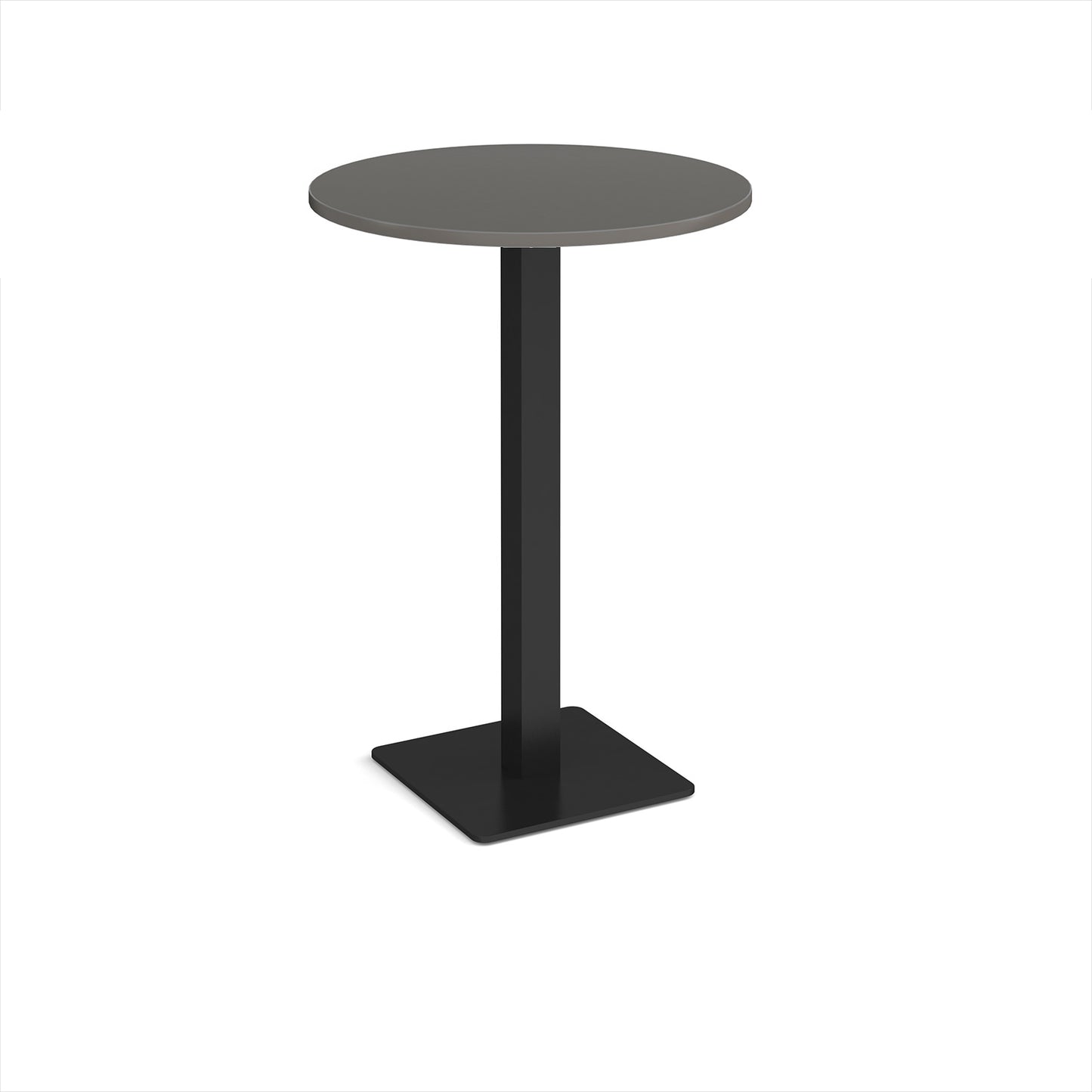 Brescia circular poseur table with flat square base