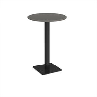 Brescia circular poseur table with flat square base