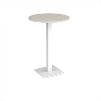 Brescia circular poseur table with flat square base