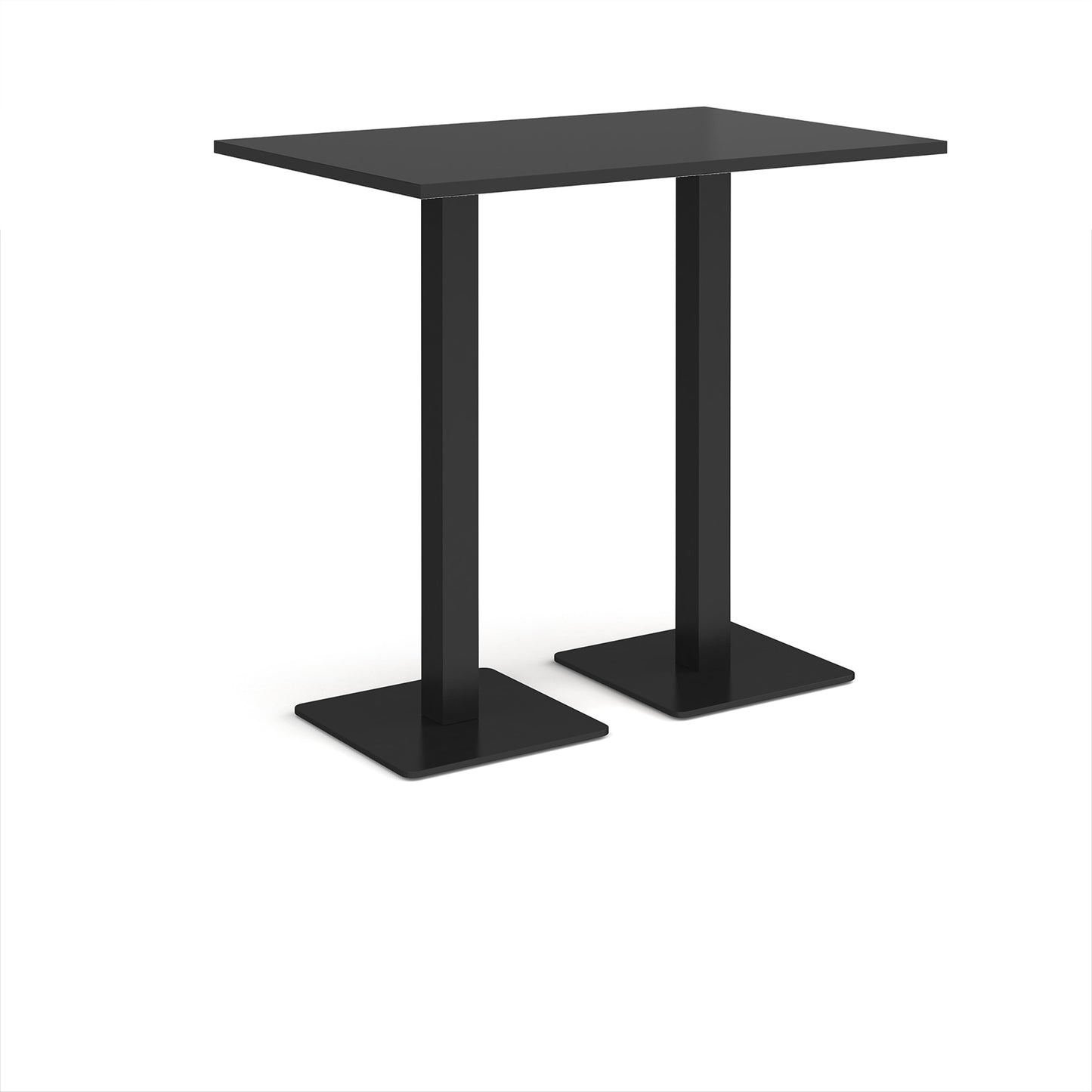 Brescia rectangular poseur table with square bases