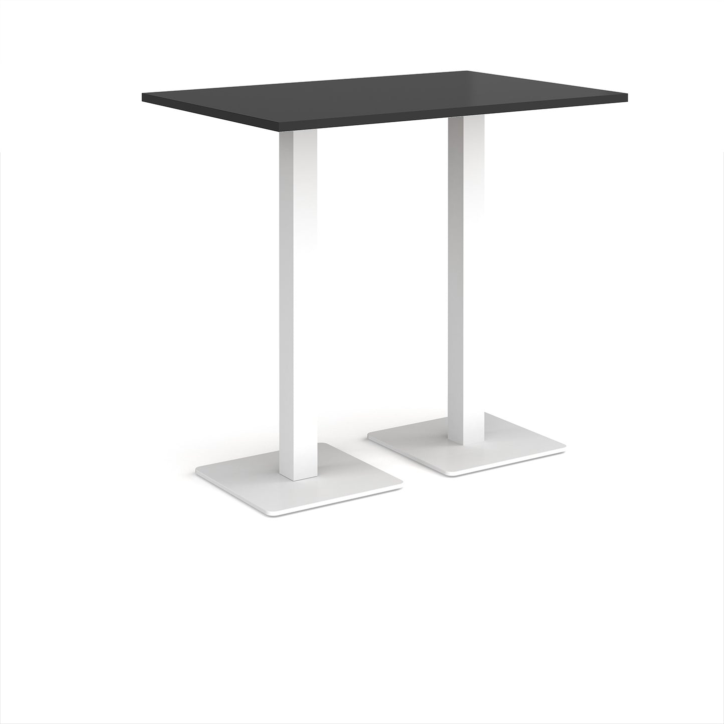 Brescia rectangular poseur table with square bases