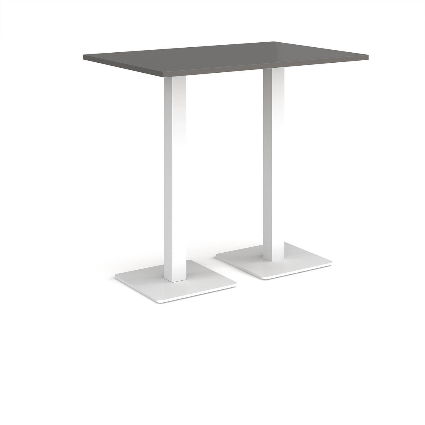 Brescia rectangular poseur table with square bases