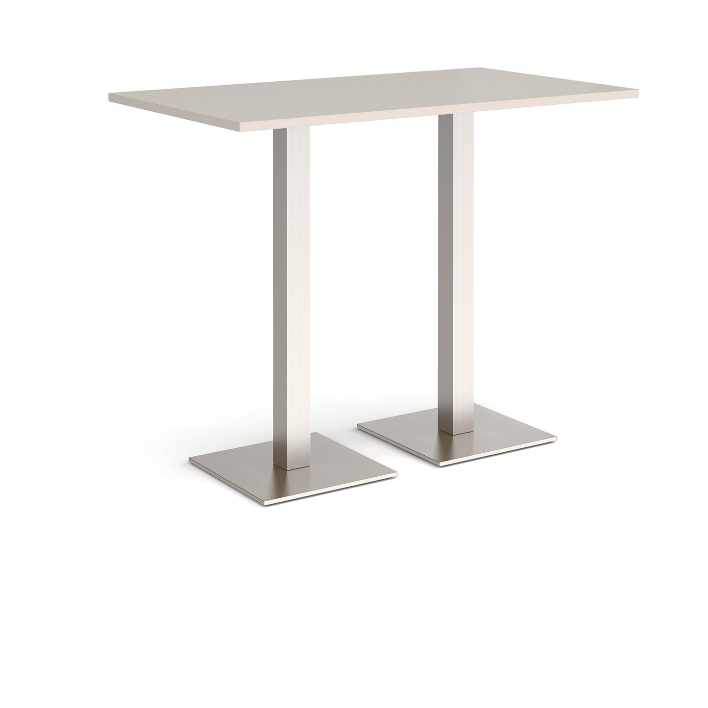 Brescia rectangular poseur table with square bases