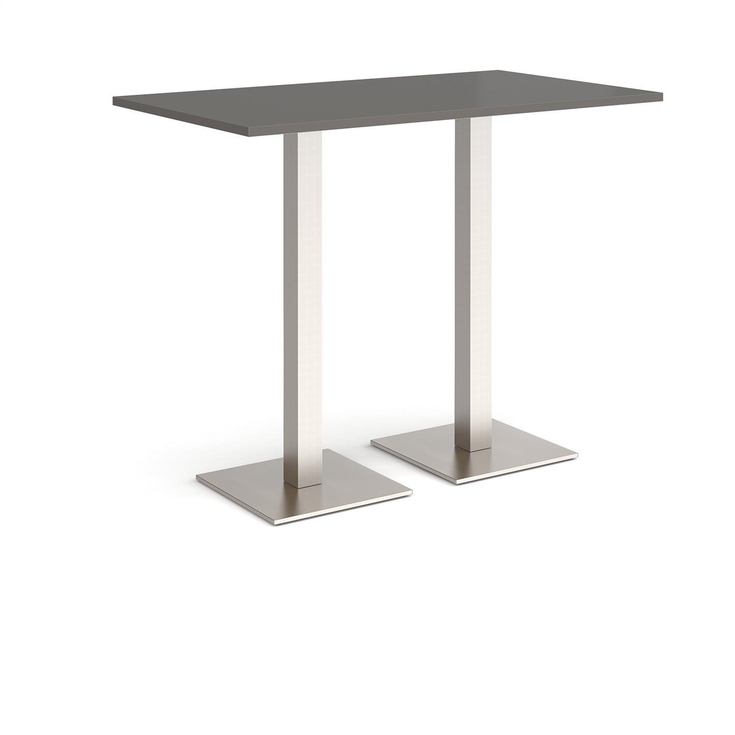 Brescia rectangular poseur table with square bases