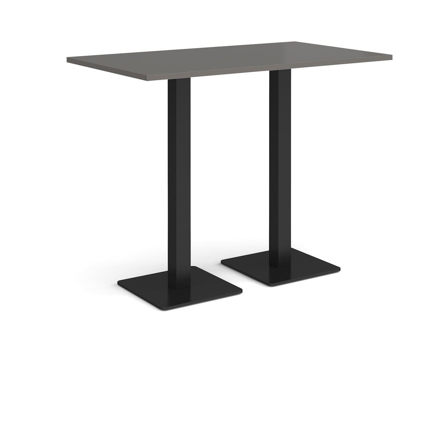 Brescia rectangular poseur table with square bases