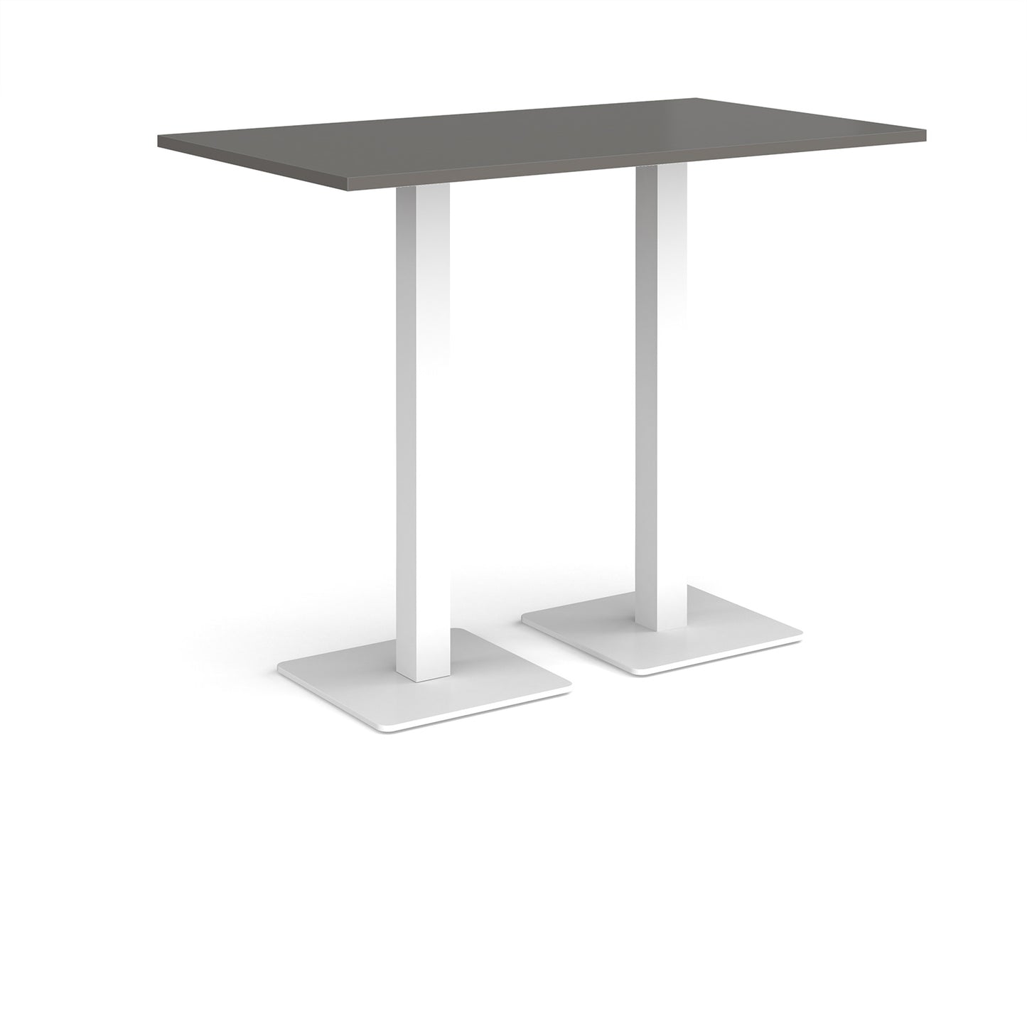 Brescia rectangular poseur table with square bases