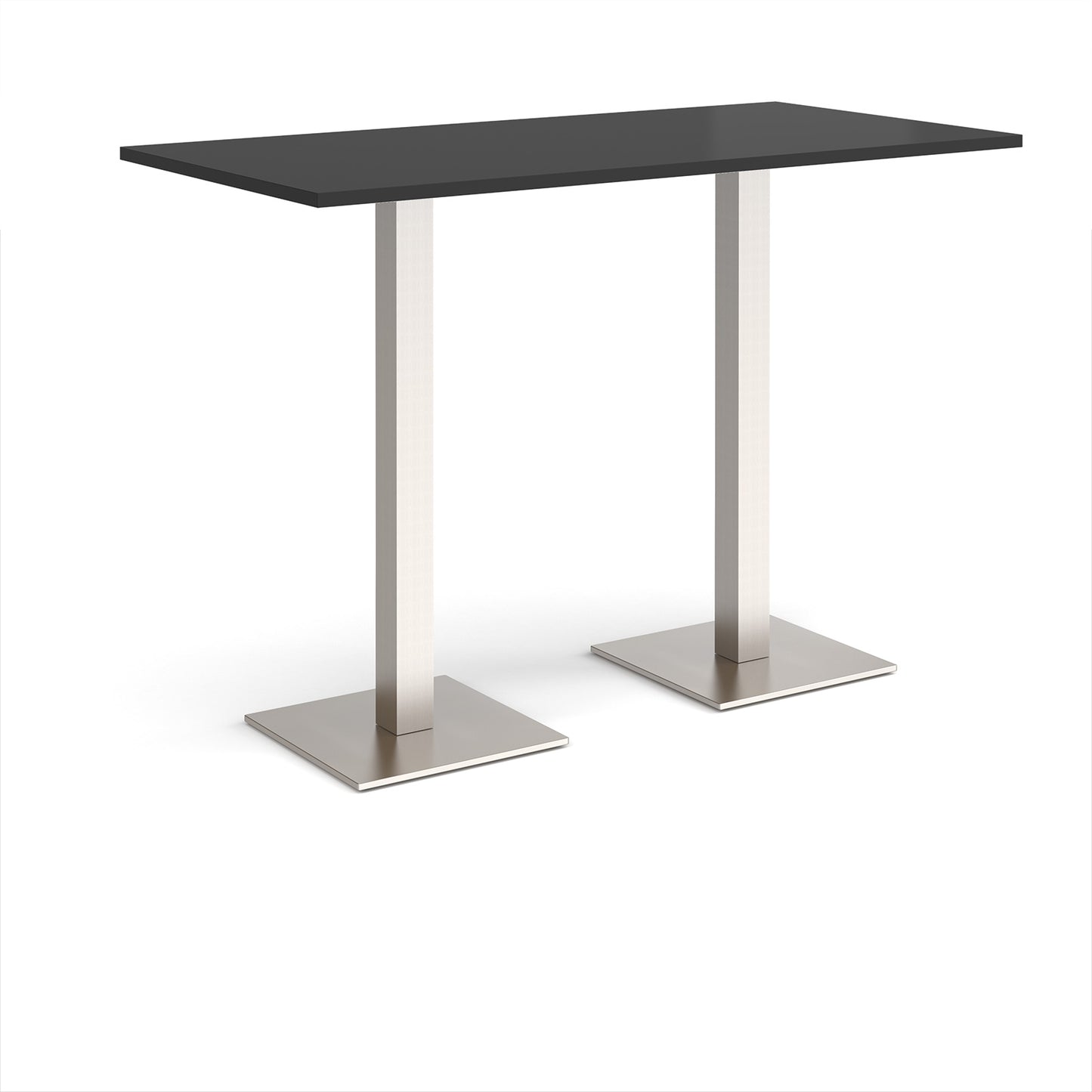 Brescia rectangular poseur table with square bases