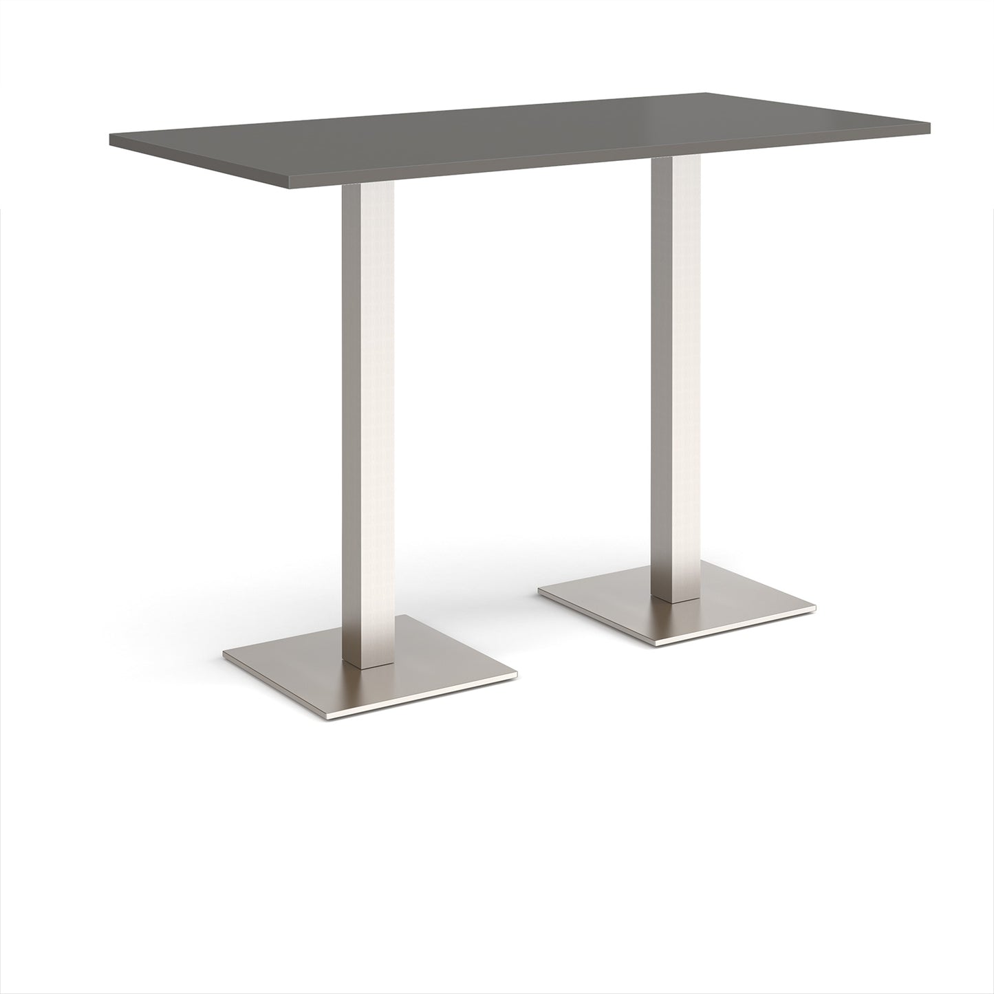 Brescia rectangular poseur table with square bases