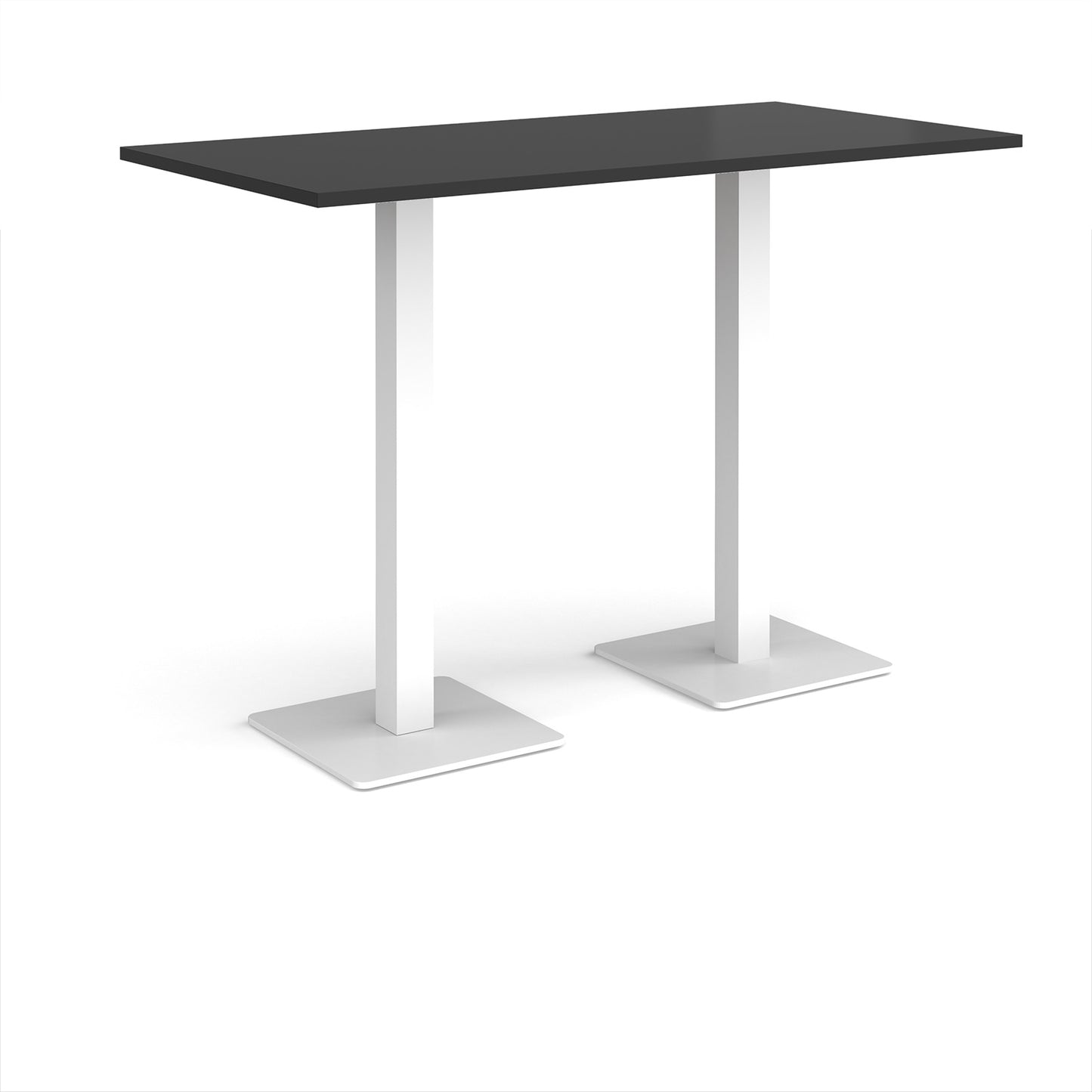 Brescia rectangular poseur table with square bases
