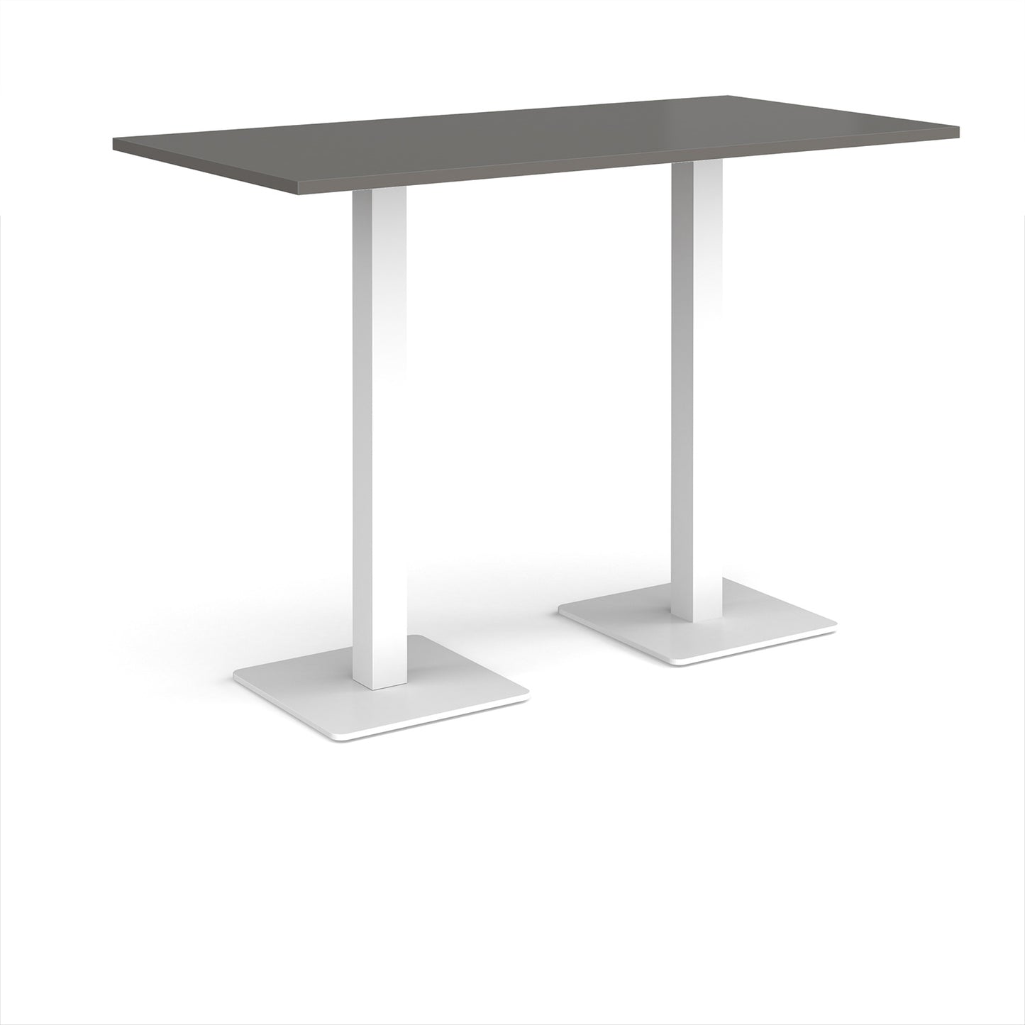 Brescia rectangular poseur table with square bases