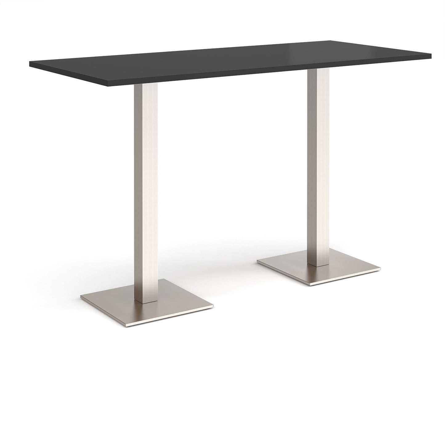 Brescia rectangular poseur table with square bases