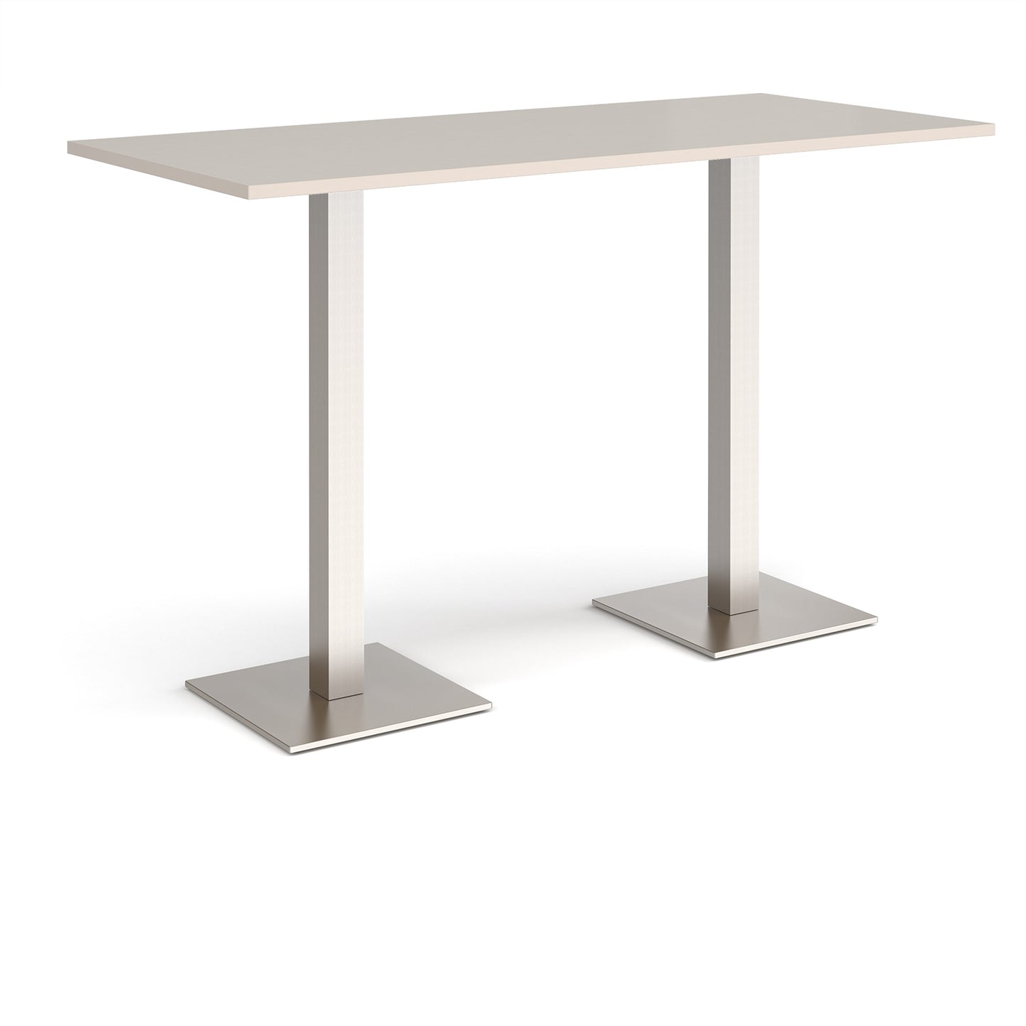 Brescia rectangular poseur table with square bases