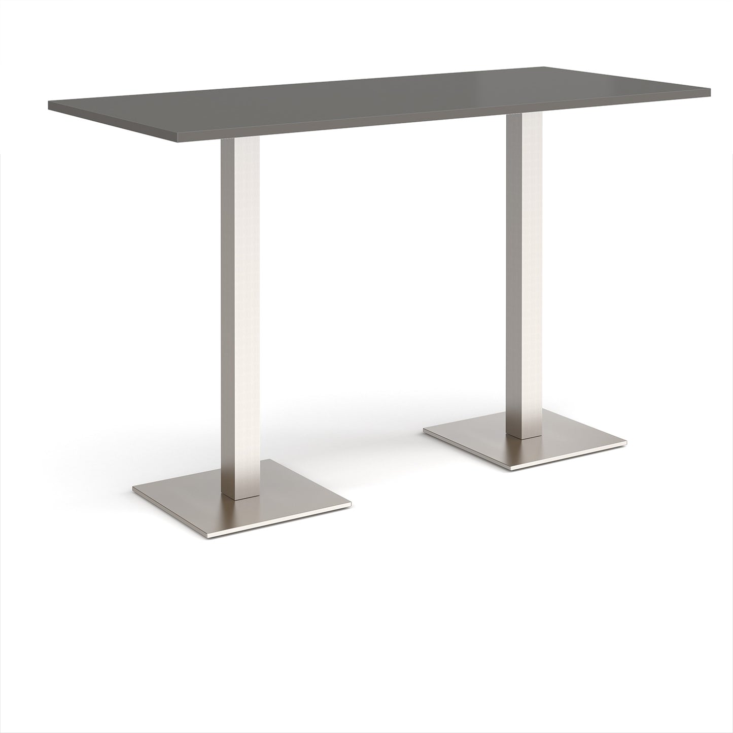 Brescia rectangular poseur table with square bases