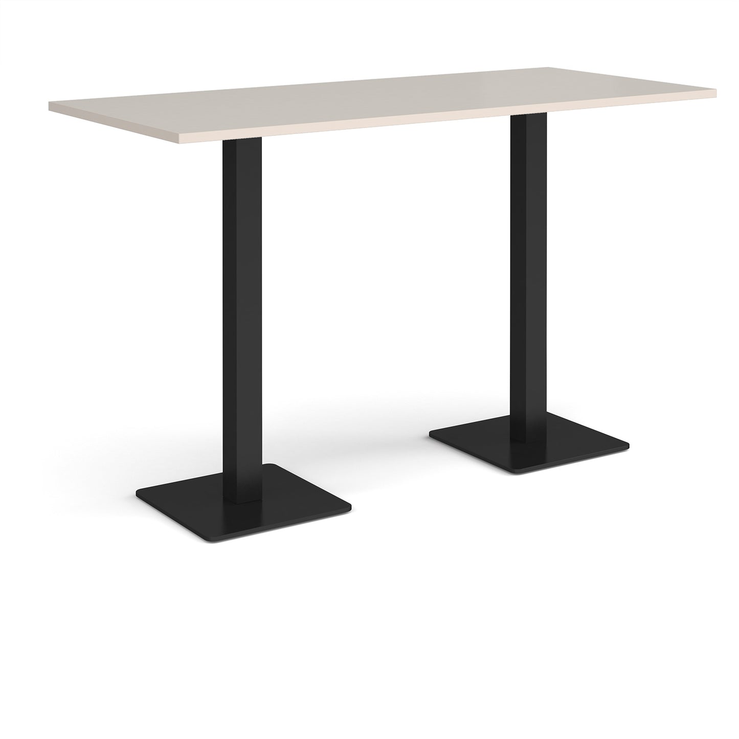 Brescia rectangular poseur table with square bases
