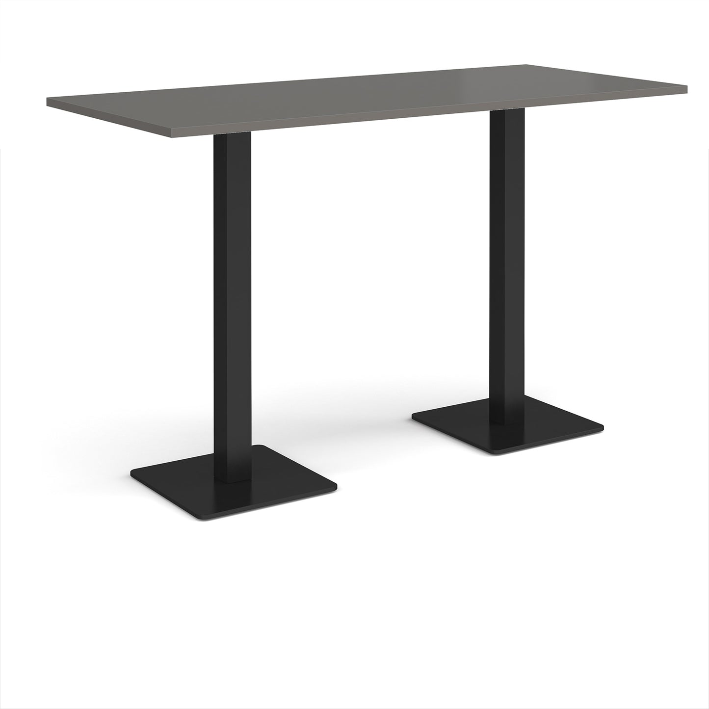 Brescia rectangular poseur table with square bases