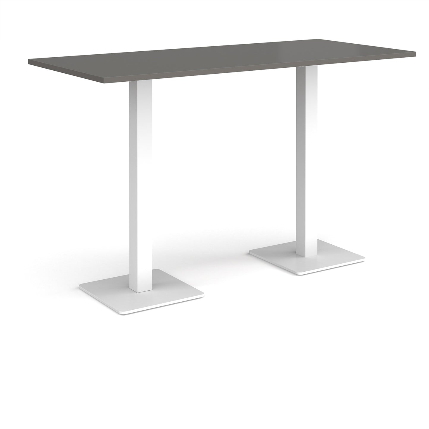 Brescia rectangular poseur table with square bases