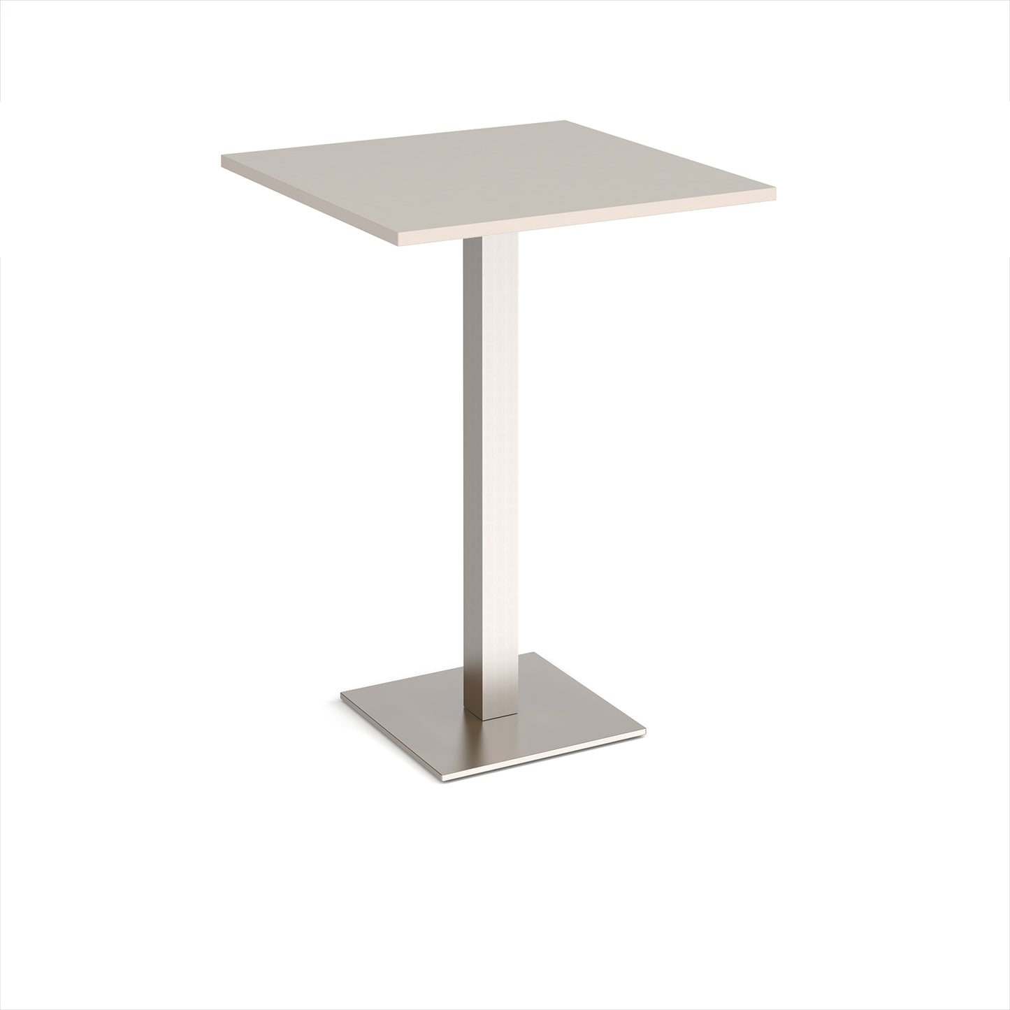 Brescia square poseur table with flat square base