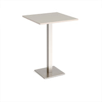 Brescia square poseur table with flat square base