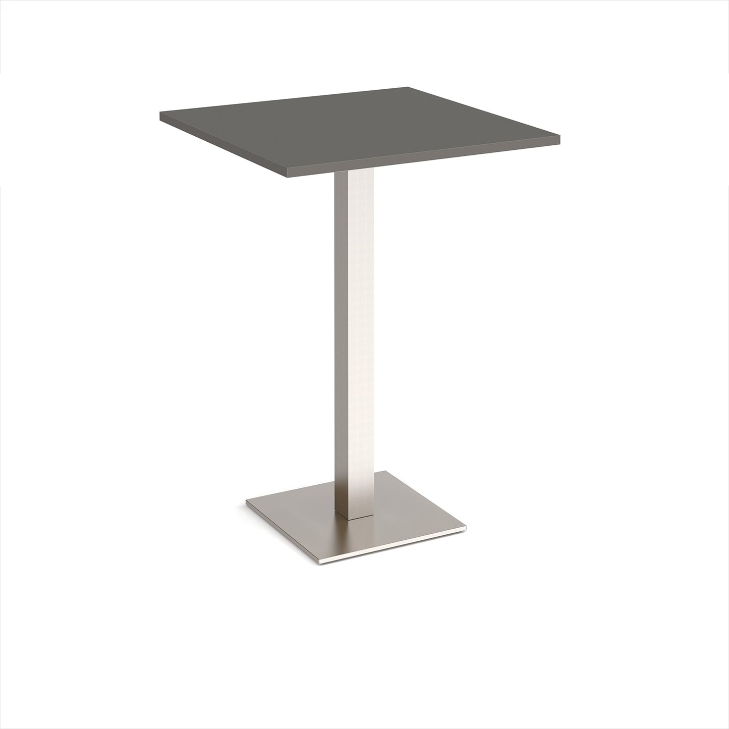 Brescia square poseur table with flat square base