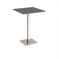 Brescia square poseur table with flat square base