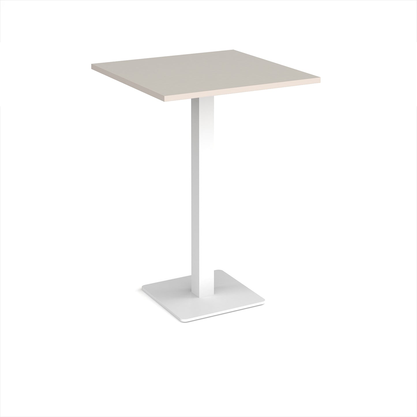 Brescia square poseur table with flat square base