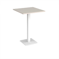 Brescia square poseur table with flat square base