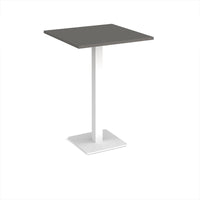 Brescia square poseur table with flat square base