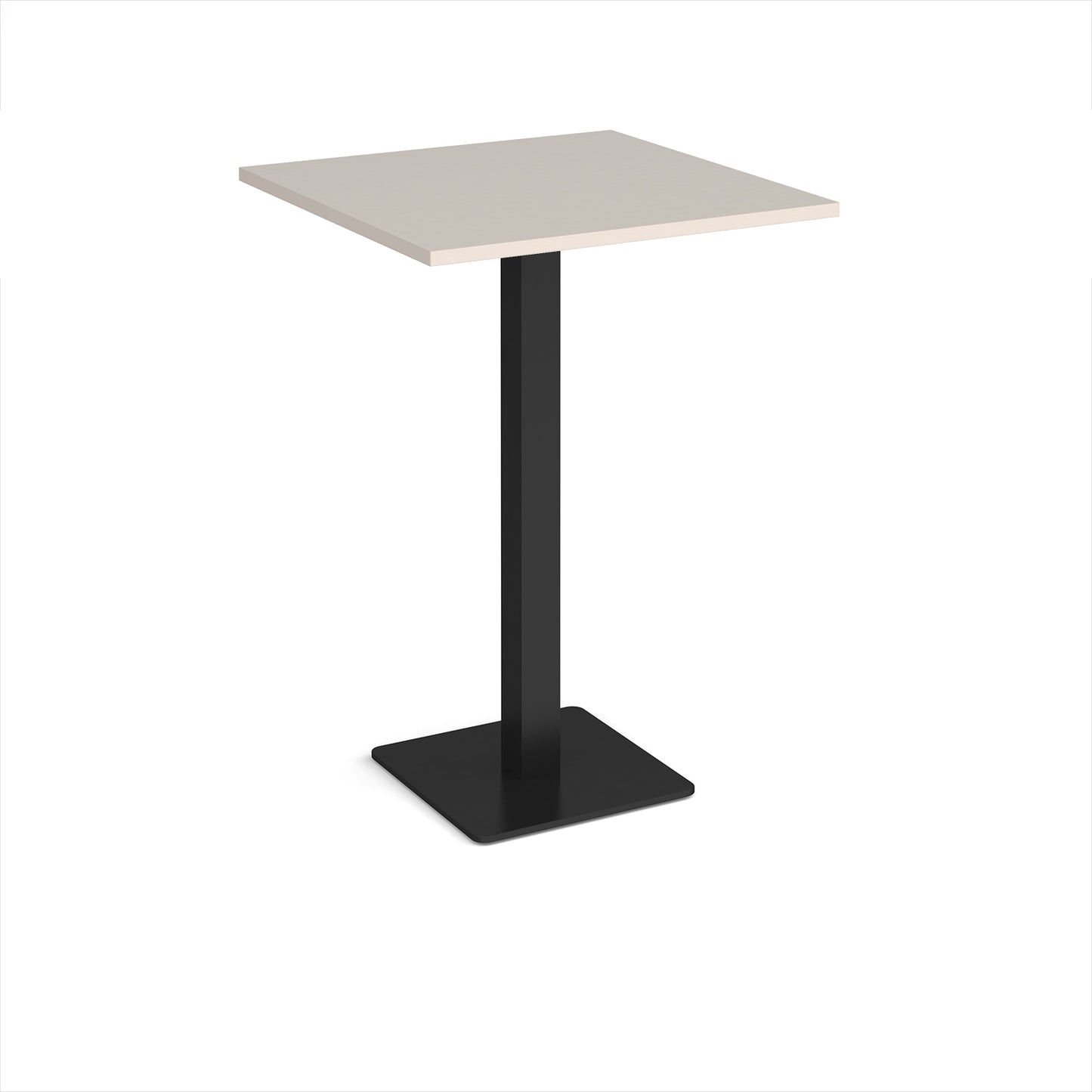 Brescia square poseur table with flat square base