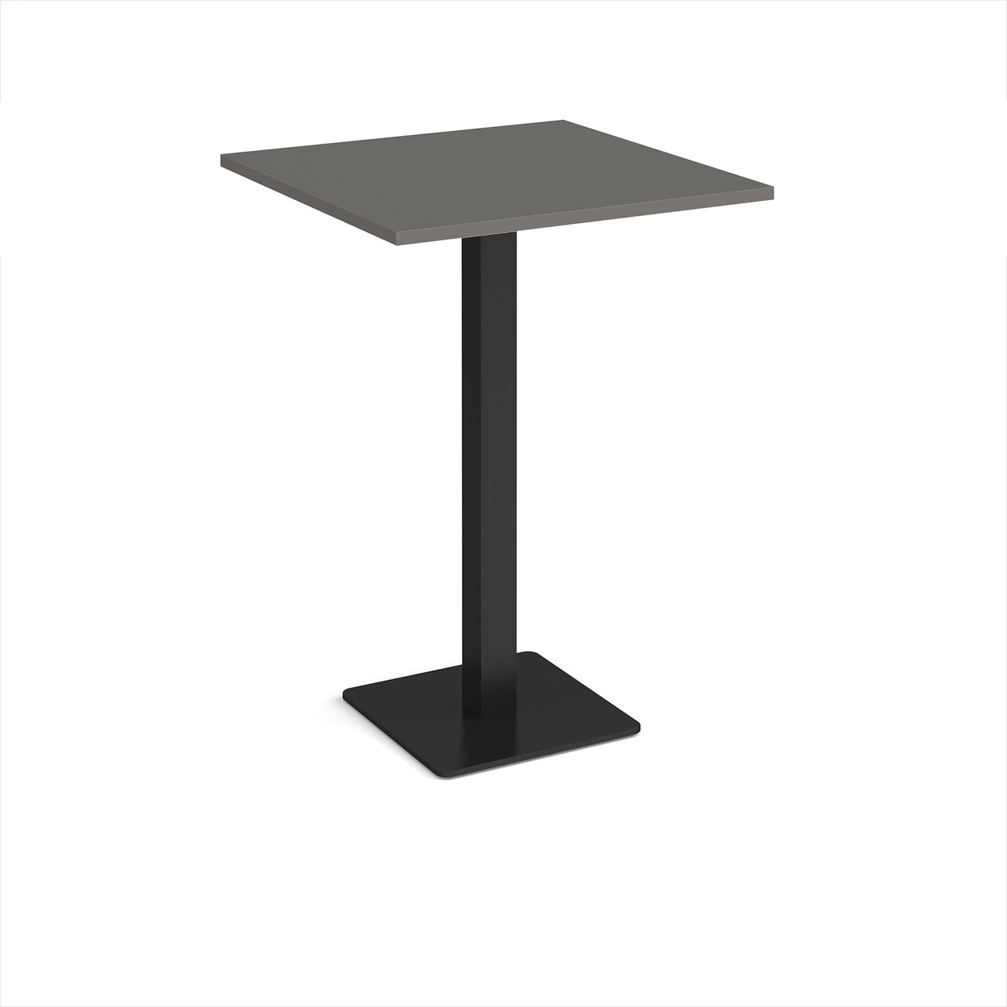Brescia square poseur table with flat square base