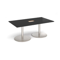 Eternal rectangular power ready boardroom table