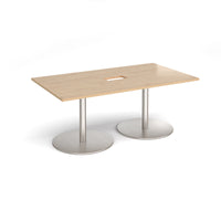 Eternal rectangular power ready boardroom table
