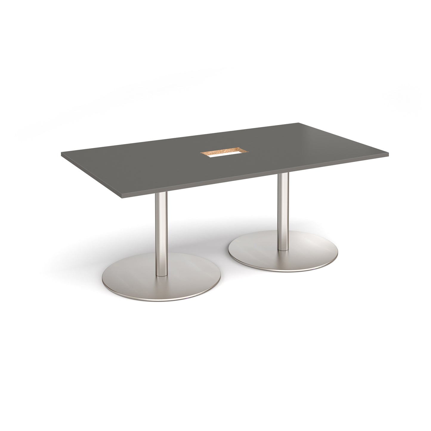 Eternal rectangular power ready boardroom table