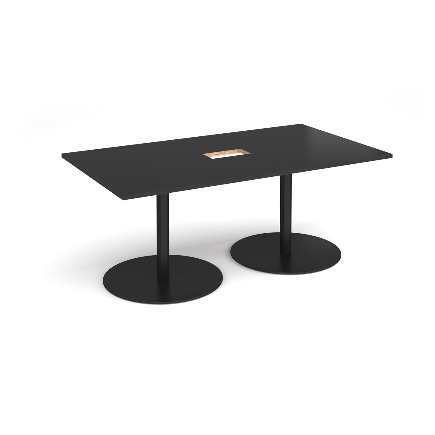 Eternal rectangular power ready boardroom table
