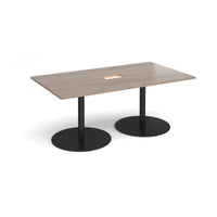 Eternal rectangular power ready boardroom table