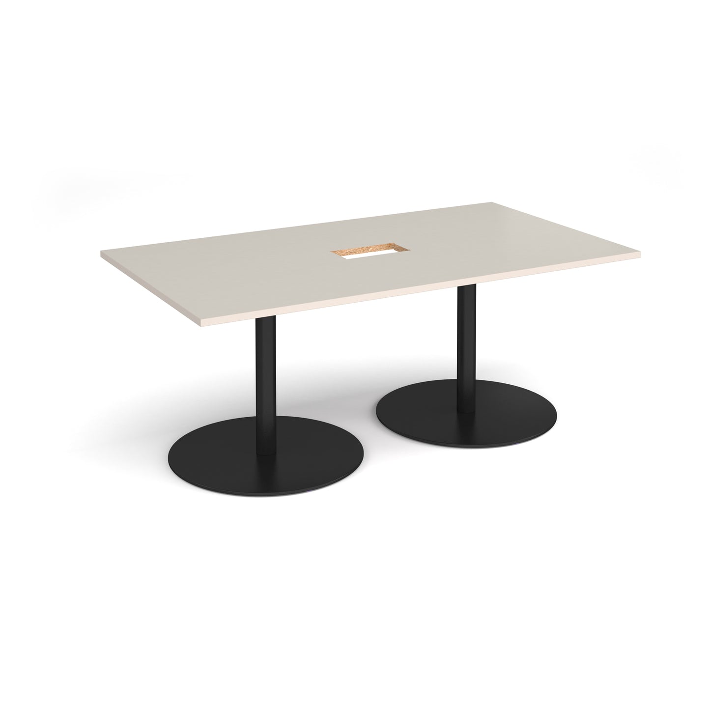 Eternal rectangular power ready boardroom table