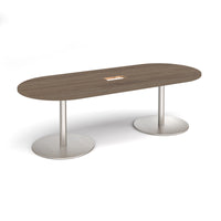 Eternal radial end power ready boardroom table
