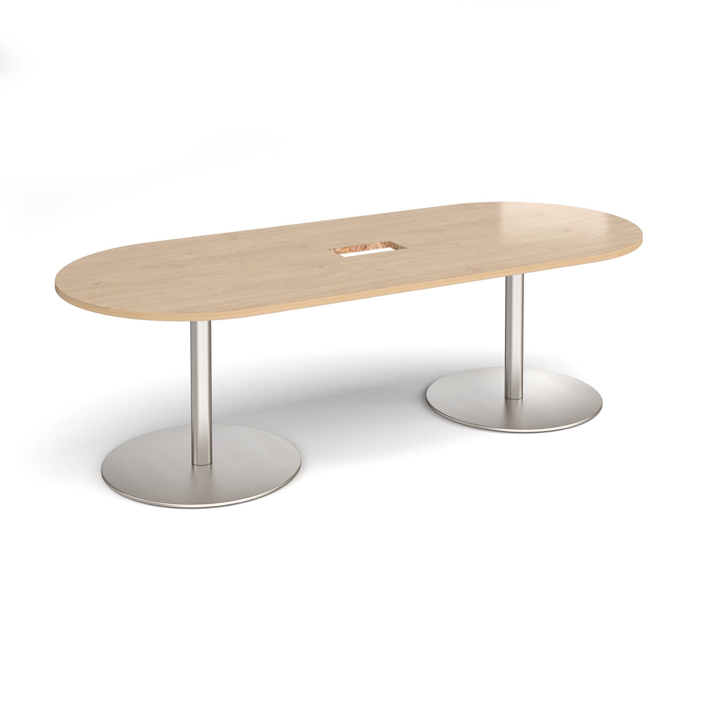 Eternal radial end power ready boardroom table