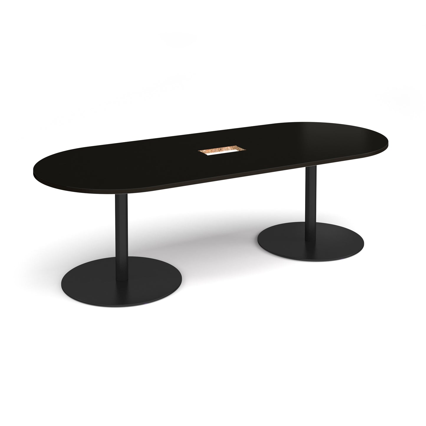 Eternal radial end power ready boardroom table